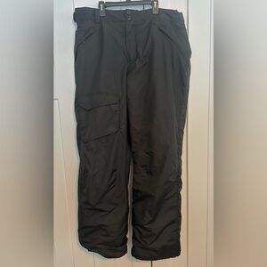 Faded Glory Men's Black Snow Ski Cargo Pants Size L (36-38)